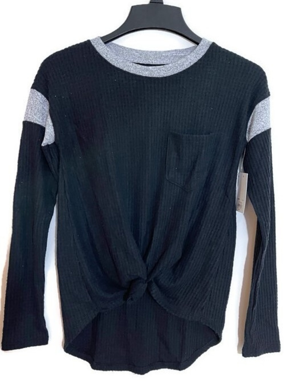SO Black Long Sleeve Top